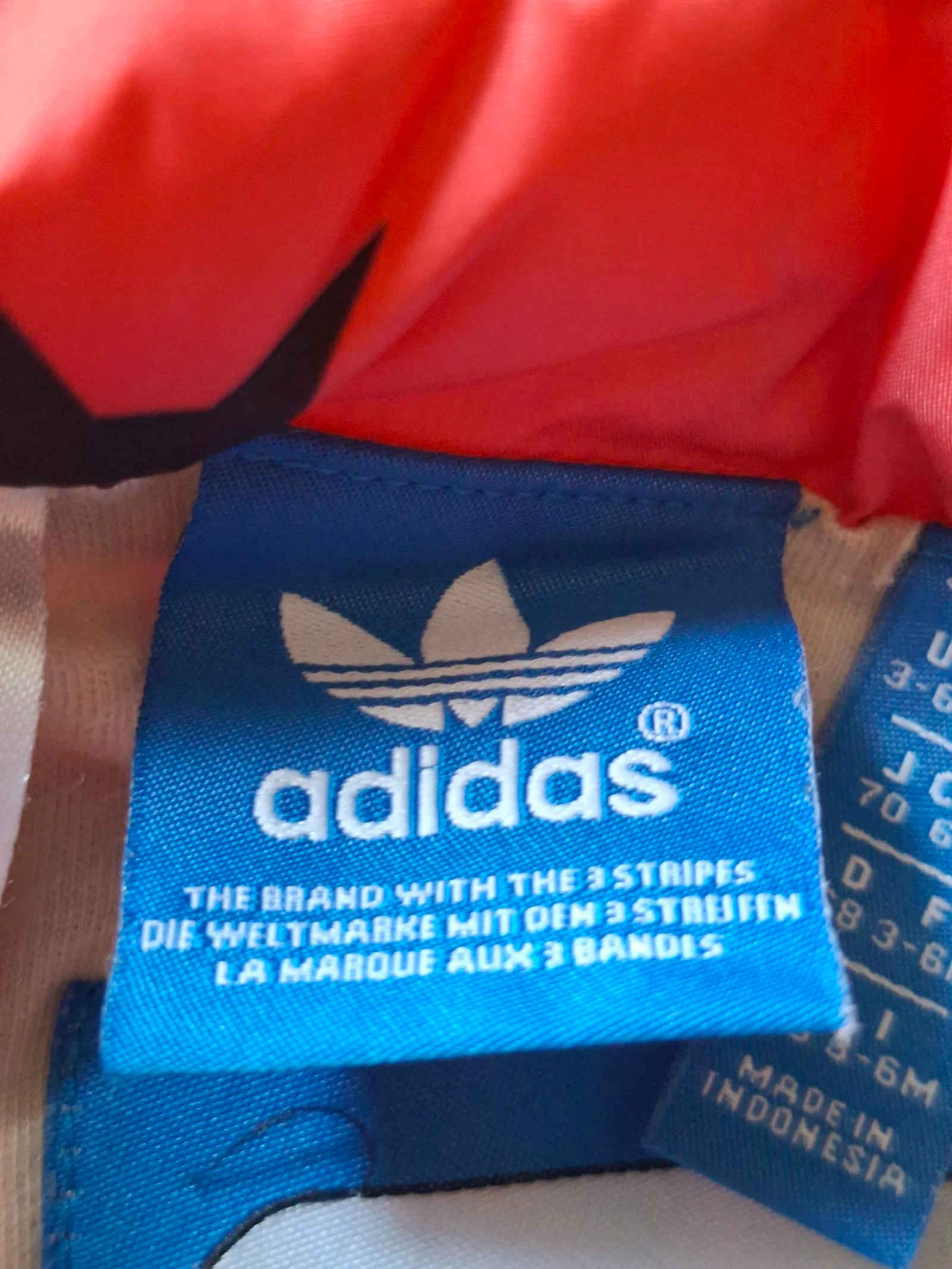 Adidas Originals chaqueta bebé roja coral estampada 3-6 meses 68 – photo 7